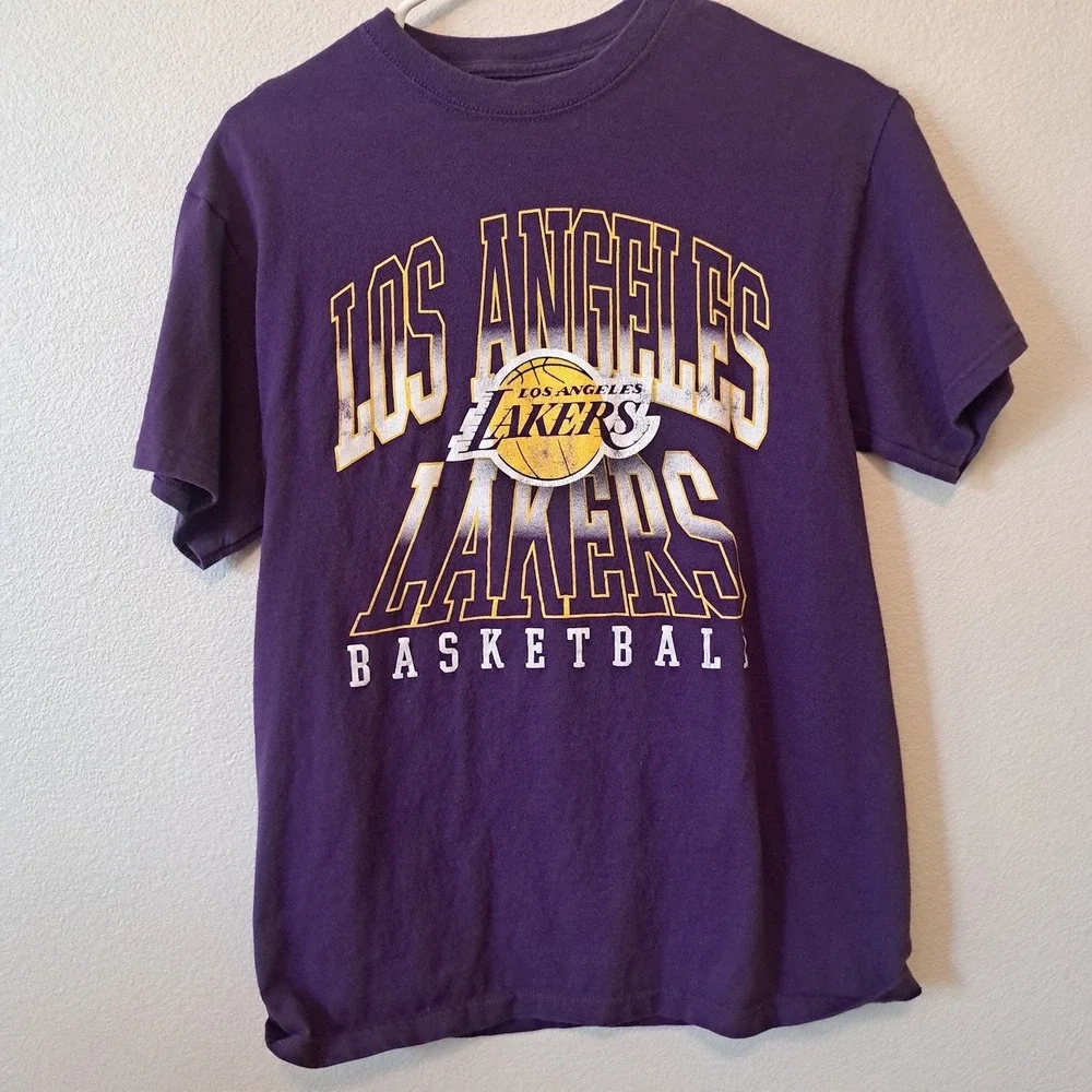 Nike Lakers Youth T-Shirt Bundle LeBron James 23 Purple Grey Kids Large 14-16